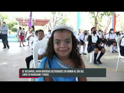 Celebran Día del Libro en Nandaime y Rivas - Nicaragua