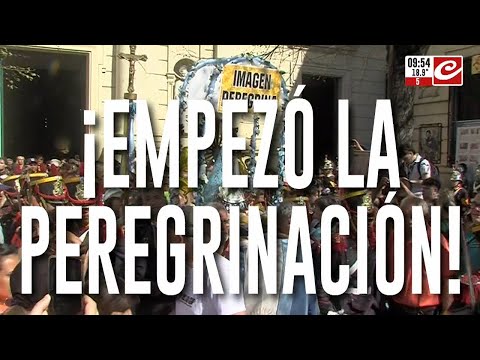 Así salía la imagen de la Virgen peregrina del Santuario de San Cayetano