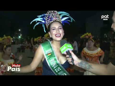 La reina de Minero presente en las pre-carnavaleras.