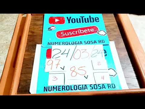 Numerología Sosa RD:24/03/24 Para Todas las Loterías ojo 85v ( Video Oficial) #youtubeshorts#trendin