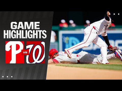 Phillies vs. Nationals Game Highlights (4/7/24) | MLB Highlights