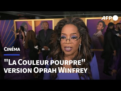 Oprah Winfrey présente la nouvelle adaptation au cinéma du roman La Couleur pourpre | AFP