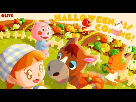 今年もハロウィン準備🎃島を飾りつける!【あつ森配信】