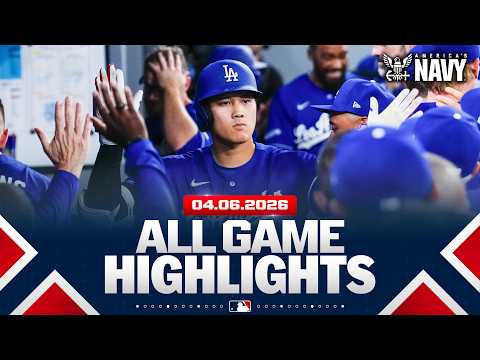 하이라이트 from ALL GAMES on 4/6 (LA 다저스 score 14 runs, Soriano strikes out 10 and MORE!)