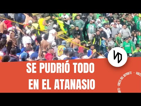 Pelea de hinchas en Nacional Vs. Junior - Voces del Deporte