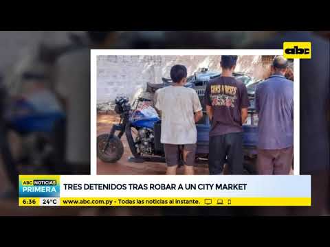 Tres detenidos tras robar un local de City Market