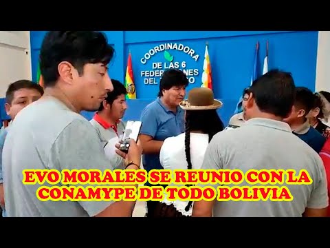 MICROEMPRESARIO DE TODO BOLIVIA DAN SU RESPALDO EVO MORALES Y LE AGRACEDEN EL APOYO AL SECTOR..