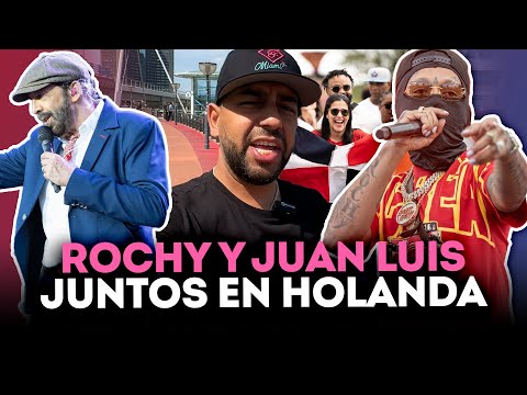 EUFORIA POR LOS DOMINICANOS EN HOLANDA; ROCHY RD Y EL MAESTRO JUAN LUIS GUERRA JUNTOS