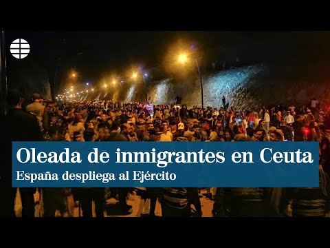 España despliega al Ejército en la frontera con Marruecos ante la interminable oleada de inmigrantes