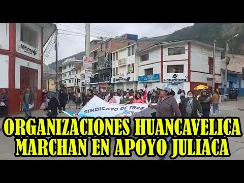HUANCAVELICA MILES SE MOVILIZARON EN SOLIDARIDAD CON 18 FALL3CIDOS DE JULIACA...
