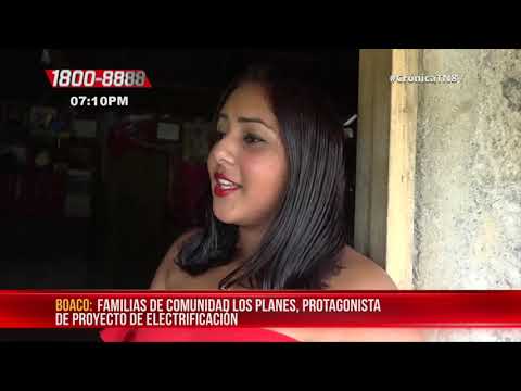 Energía eléctrica llega a comunidad Los Planes en el municipio Boaco – Nicaragua