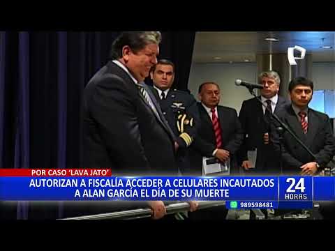 Alan García: autorizan a Fiscalía acceder a dos celulares incautados el día de su muerte