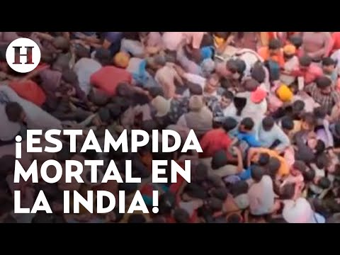 Tragedia en la India: Estampida en ceremonia religiosa dejó 116 muertos y decenas de heridos