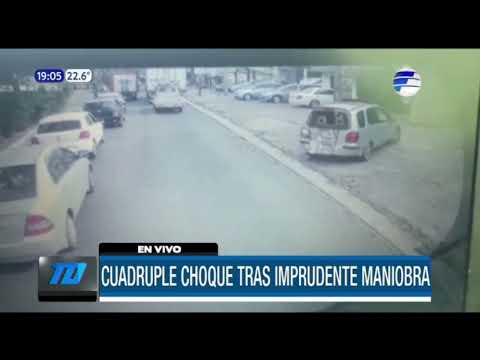 Fatal choque tras imprudente maniobra en Asunción