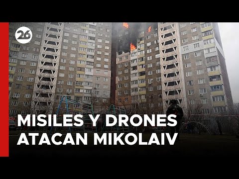 GUERRA RUSIA - UCRANIA | Misiles y drones rusos atacaron edificios civiles en Mikolaiv