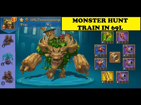 Lords Mobile - MONSTER HUNT TRAIN - Mecha Trojan - Voodoo Shaman -  Mirage Realm choice