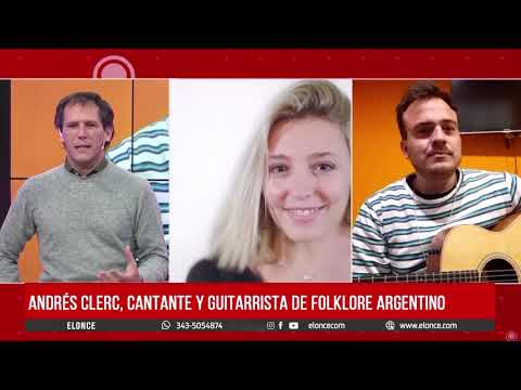 Andrés Clerc, la joven promesa del folclore de Córdoba en vivo por Elonce TV