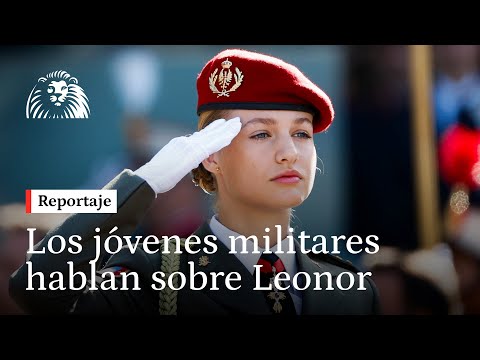 Jóvenes militares en el 12-O ante la formación castrense de Leonor como cadete: Es un orgullo