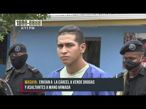 Tras las rejas vendedores de drogas en Masaya - Nicaragua