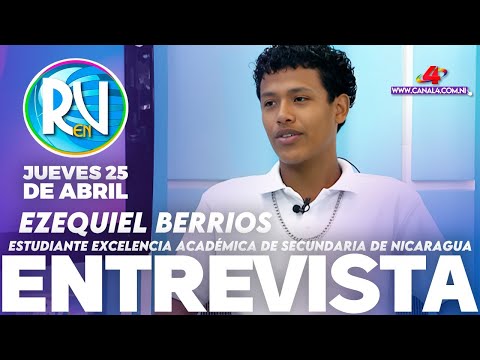 Ezequiel Berrios, estudiante excelencia académica en la Revista En Vivo – 25 de abril del 2024