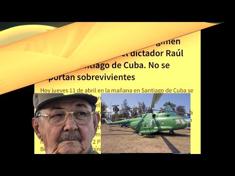 ÚLTIMA HORA CUBA¿Acaba de CAER el HELICÓPTERO| Raúl Castro :Santiago de Cuba| Cae helicóptero #115