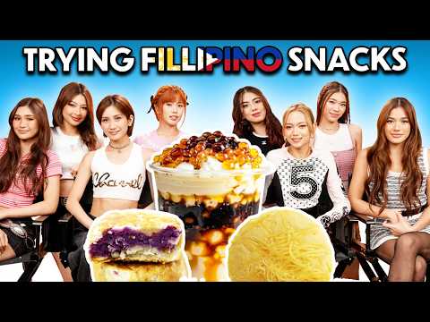 BINI Tries & Rates Filipino Snacks!
