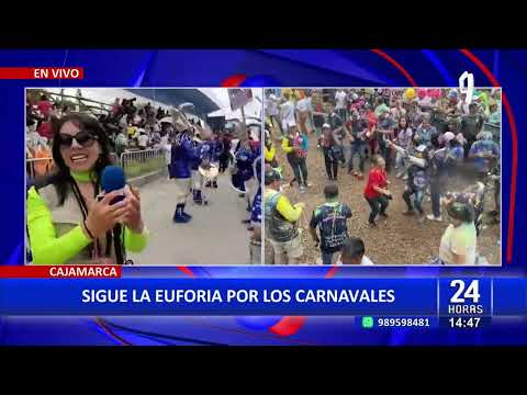 Cajamarca: decenas de personas continúan llegando para disfrutar de los carnavales