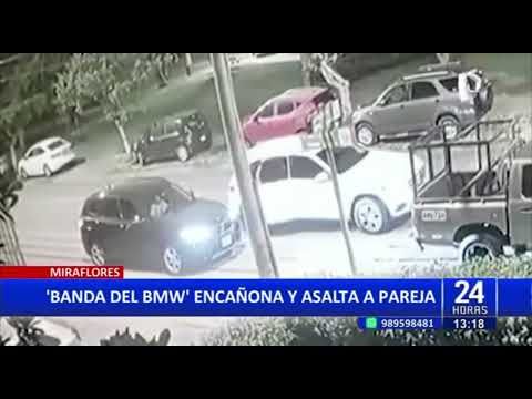 Miraflores: pareja es asaltada por delincuentes que iban a bordo de moderna camioneta (2/2)