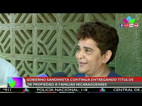 Gobierno Sandinista continua entregando títulos de propiedad a familias nicaragüenses