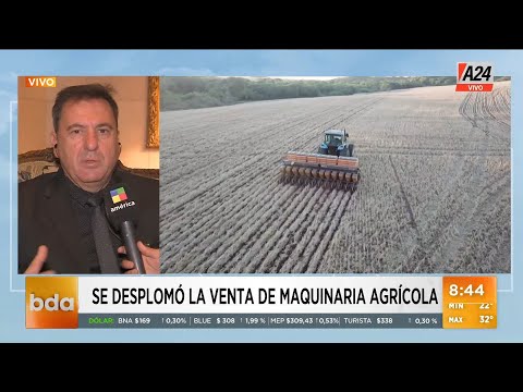 Se desplomó un 80% la venta de maquinaria agrícola I A24