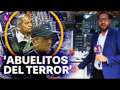 Roban 20 mil soles en tienda de celulares: Banda criminal conformada por ancianos captada en cámaras