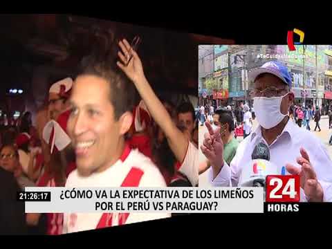 ¿Cómo va la expectativa de los limeños por el Perú vs Paraguay