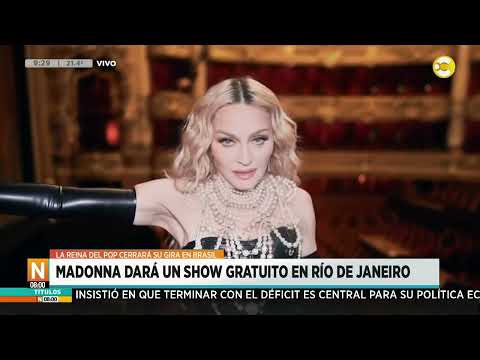 Madonna dará un show gratuito en Río de Janeiro ?N8:00?27-03-24
