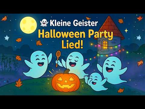 Kleine Geister 👻 Kinderlied Halloween Party 🎃 Lustige Grusellieder für Kinder!