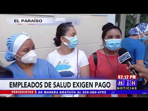 ¡Plantón! Empleados por contrato del hospital “Gabriela Alvarado” exigen pago de salarios atrasados