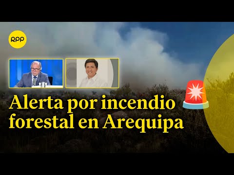 Alerta en Arequipa: se presenta un incendio forestal en Caravelí