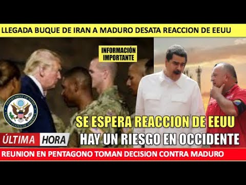 Se espera reaccion de EEUU a Maduro por buque de Iran