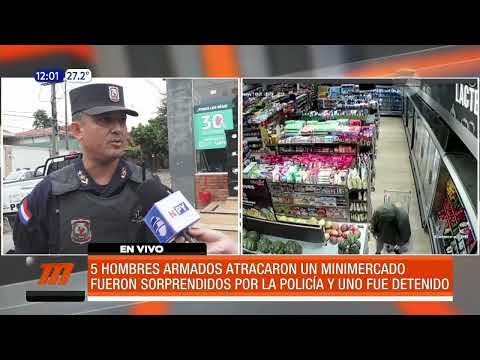 Frustran asalto a minimercado en Asunción
