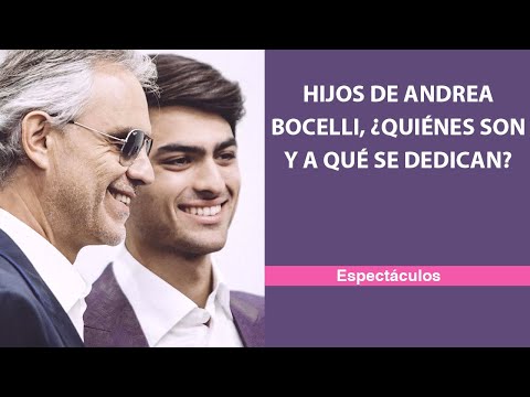Hijos de Andrea Bocelli, ¿quiénes son y a qué se dedican?