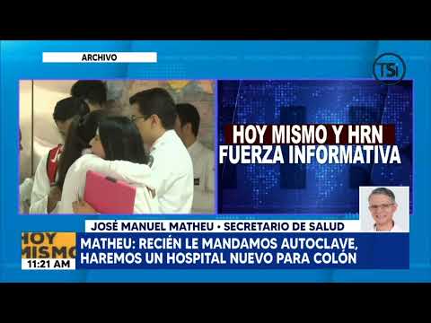 Salud promete un nuevo hospital en Colón, confirma ministro José Manuel Matheu
