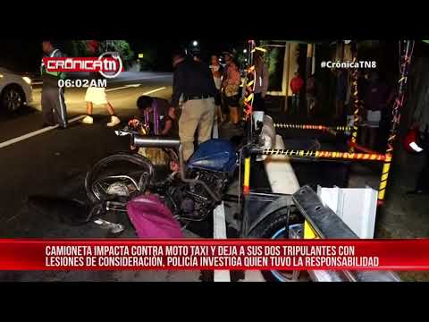 Policía investiga la causa del accidente que dejó dos lesionados en Ctra Sur – Nicaragua