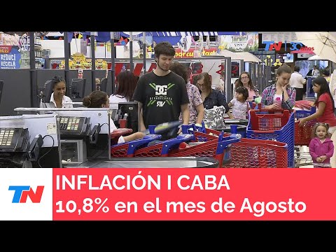 La inflación en CABA fue de 10,8% en agosto por el impacto de la devaluación
