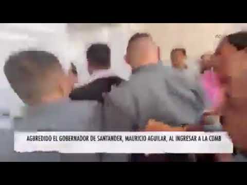 Acorralaron y agredieron al gobernador Mauricio Aguilar