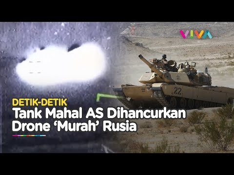 CUPU! Tank Kebangaan AS Satu Per Satu Dilumat Drone Rusia di Ukraina