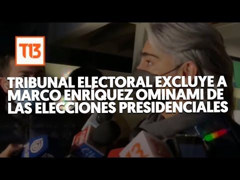Tribunal electoral excluye a Marco Enríquez Ominami de las elecciones presidenciales
