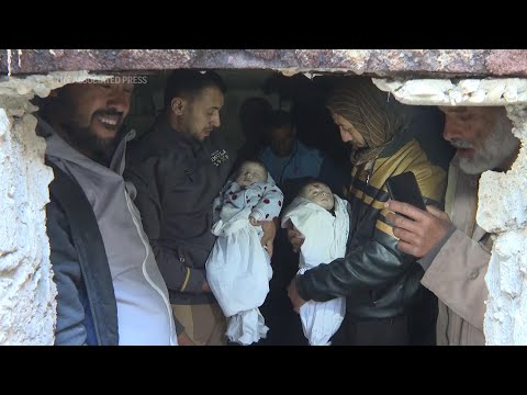 Mother mourns her twin babies killed in Gaza airstrike
