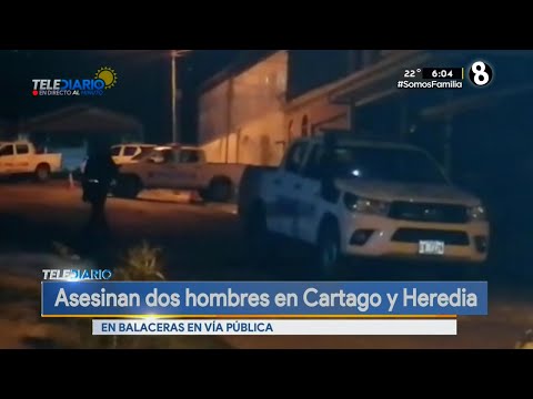 Dos hombres asesinados en Cartago y Heredia