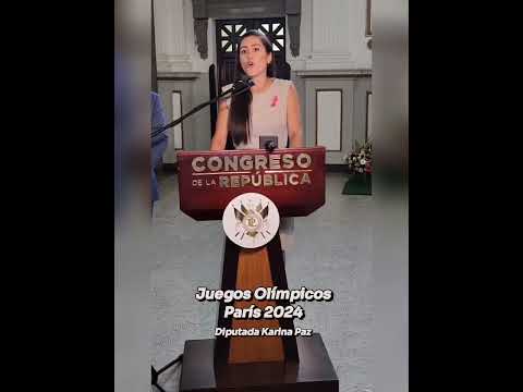 DIPUTADA KARINA PAZ ROMPE EL SILENCIO TRAS LA SUSPENSION DEL COMITE OLIMPICO DE GUATEMALA