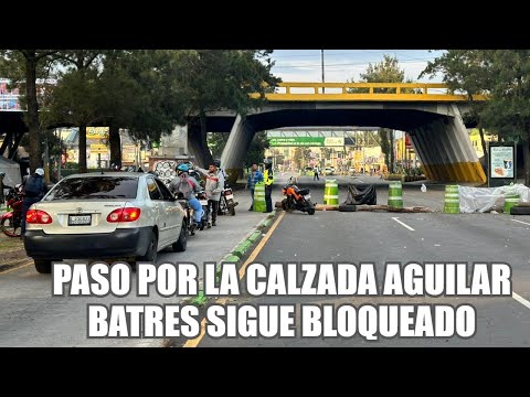 Paso por la calzada Aguilar Batres sigue bloqueado