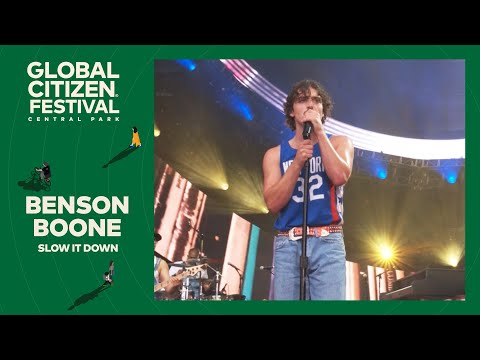 Benson Boone lights the stage with Slow It Down | Global Citizen Festival NYC 2024